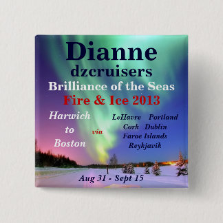 fire ice brilliance 2013 august name tag button