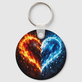 Fire & Ice  Keychain