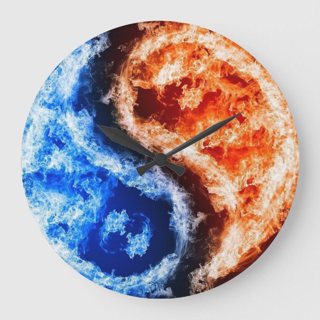 Fire & Ice Large Clock (Front)
