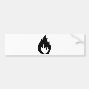 fire icon bumper sticker