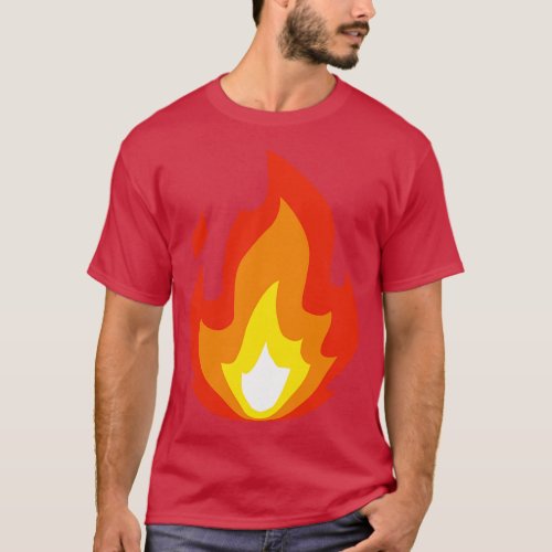 Fire Icon Illustration Flames Hot T_Shirt