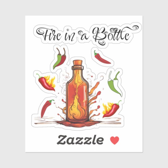 Fire In A Bottle Sticker (Sheet)