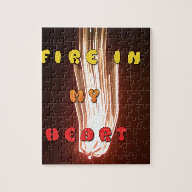 Fire in My Heart Art Print Jigsaw Puzzle (Vertical)