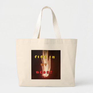 Fire in My Heart Art Print Large Tote Bag