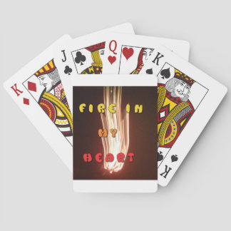 Fire in My Heart Art Print Poker Cards