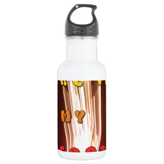 Fire in My Heart Art Print Stainless Steel Water Bottle