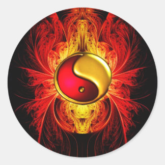 Fire in the Balance Classic Round Sticker