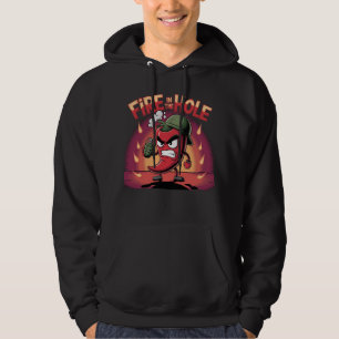 Fire in the Hole Spicy Chili Pepper Funny Pepper Hoodie