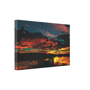 Fire in the Sky Canvas Print