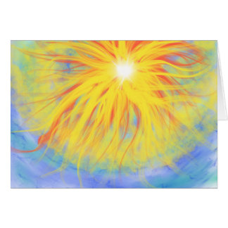 Fire In the Sky Christian Worship Art Painting  Cards