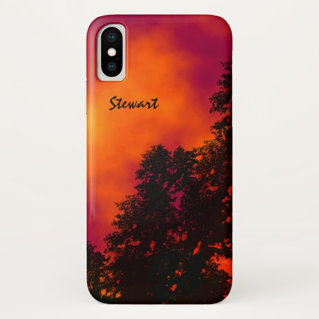 Fire in the Sky Personalized Case-Mate iPhone Case (Back)