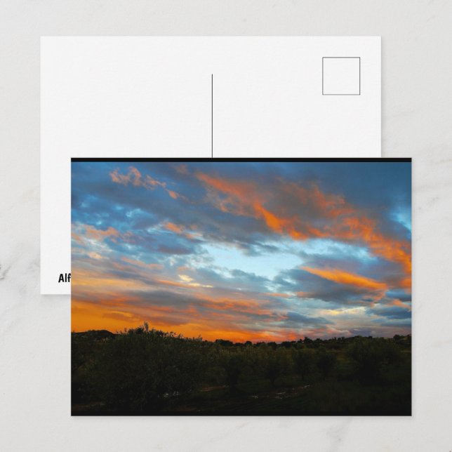 Fire in the Sky Postcard (Front/Back)