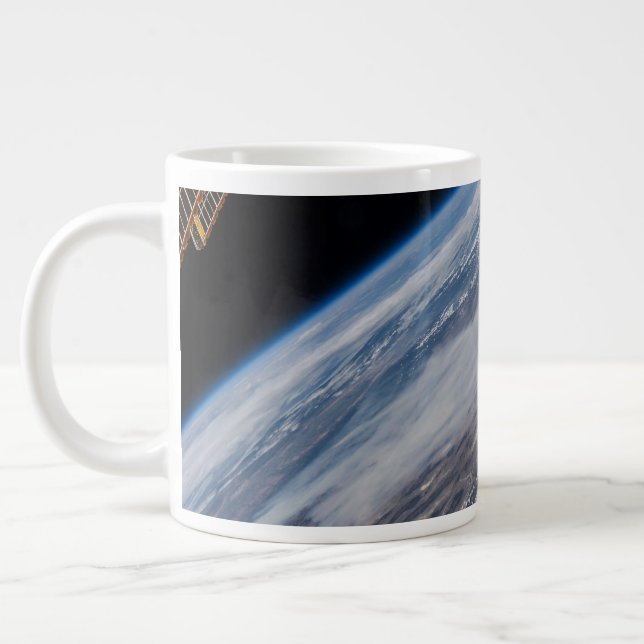 Fire In Yosemite National Park & Stanislaus Forest Giant Coffee Mug (Left)