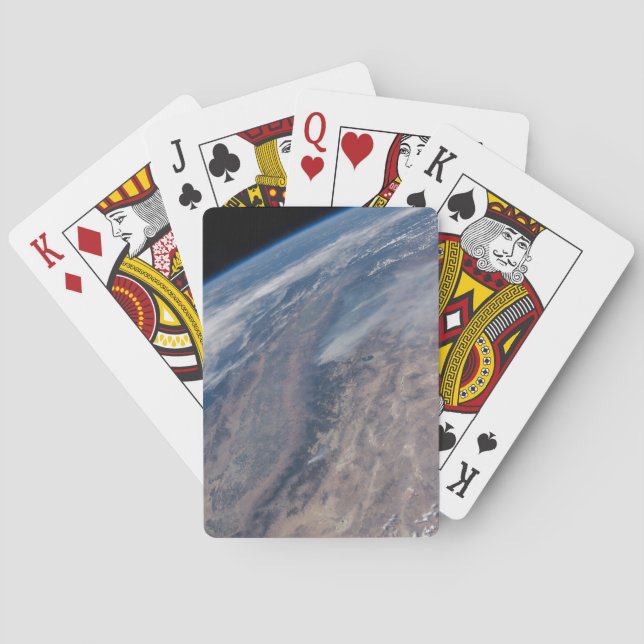 Fire In Yosemite National Park & Stanislaus Forest Poker Cards (Back)