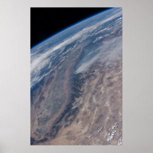 Fire In Yosemite National Park & Stanislaus Forest Poster