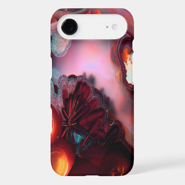 Fire Inside Agate Crystal Art Case-Mate iPhone Case (Back)