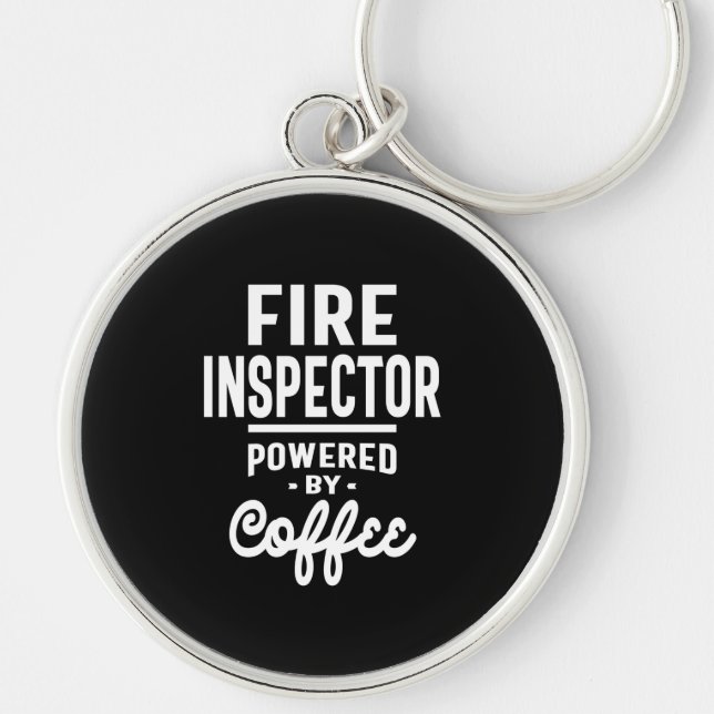 Fire Inspector Job Title Gift Keychain (Front)