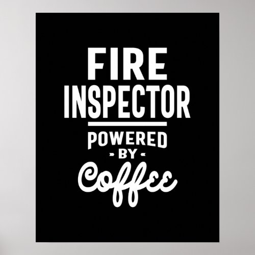 Fire Inspector Job Title Gift Poster