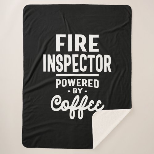 Fire Inspector Job Title Gift Sherpa Blanket