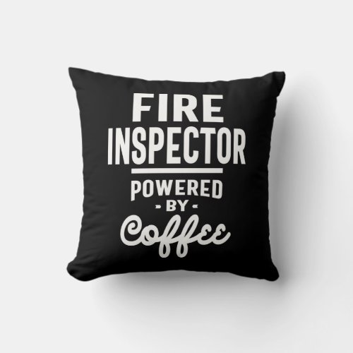 Fire Inspector Job Title Gift Throw Pillow