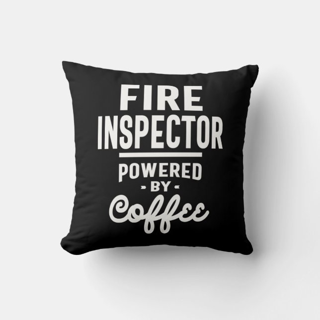 Fire Inspector Job Title Gift Throw Pillow (Front)