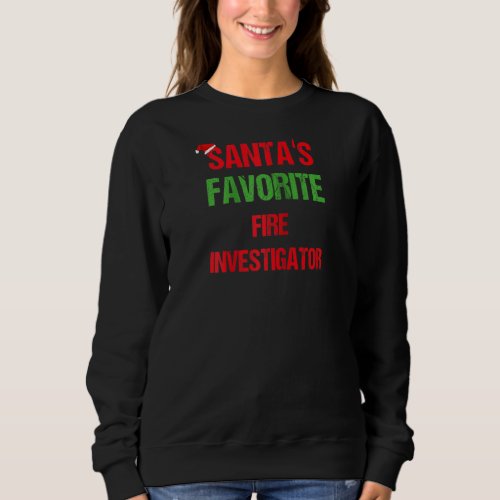 Fire Investigator Funny Pajama Christmas  Raglan Sweatshirt