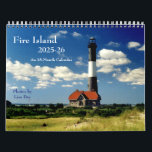 Fire Island 2025-26  An 18-month Calendar<br><div class="desc">An 18-month calendar,  images selected to run July 2025-December 2026. (A start date of 7/1/2025 must be selected from the options drop-down menu to exercise this option.)  Features 20 images of Fire Island,  a 32-mile long barrier beach off of central Long Island.</div>