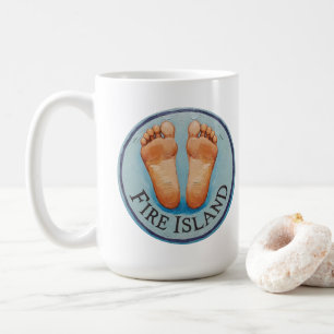 Fire Island barefoot & fancy free! Funny host gift Coffee Mug