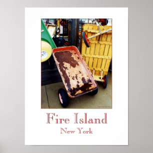 'Fire Island Colored Wagons' Poster