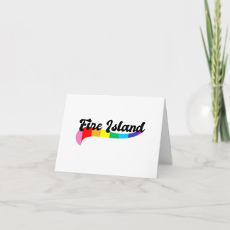 Fire Island gay pride queer beach LGBTQ vacation  Thank You Card