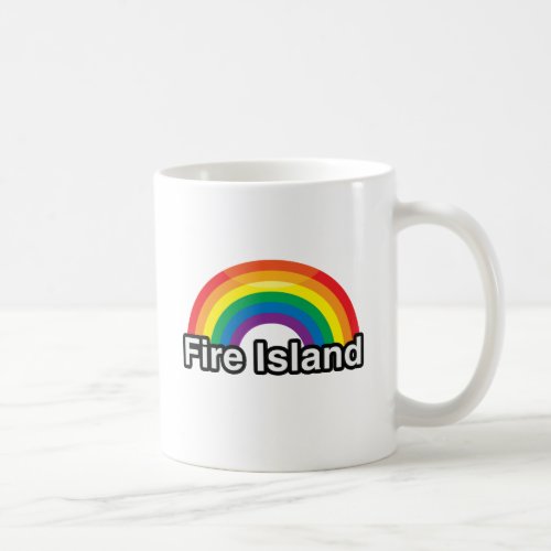 FIRE ISLAND LGBT PRIDE RAINBOW _png Coffee Mug