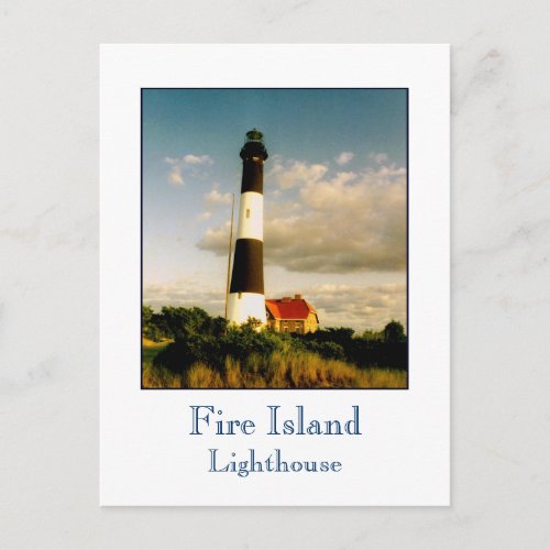 Fire Island Lighthouse at Sunset Postcard