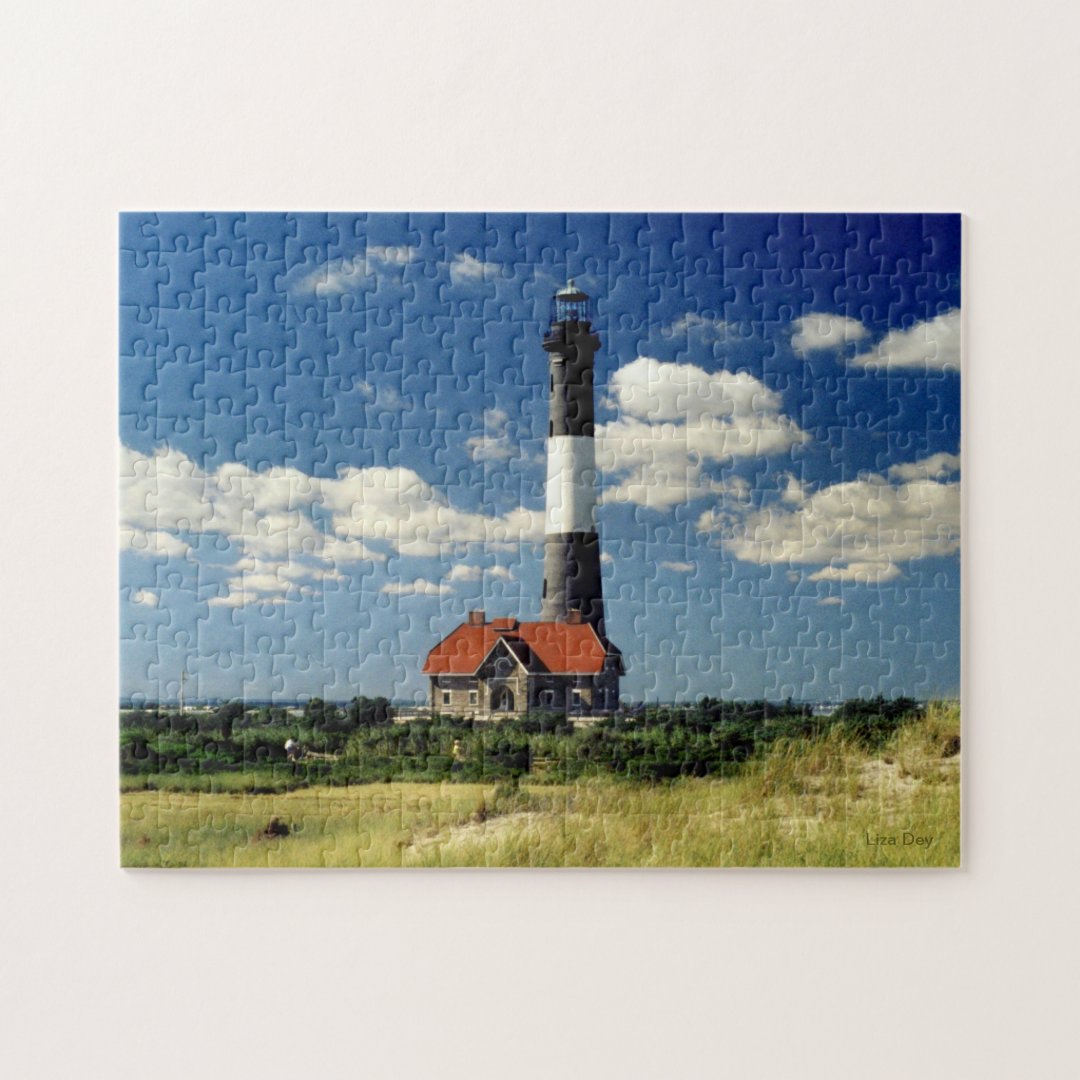 Fire Island Lighthouse Jigsaw Puzzle Zazzle