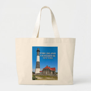 Fire Island Lighthouse, New York Large Tote Bag