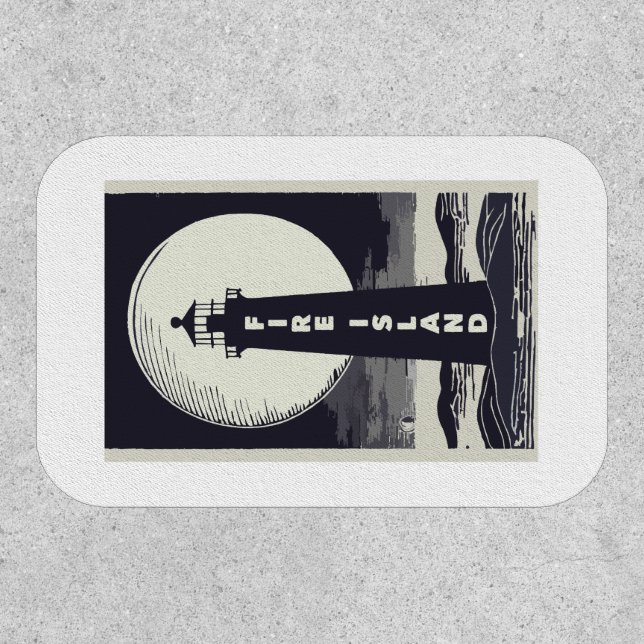 Fire Island Lighthouse New York Moon Patch (Front)