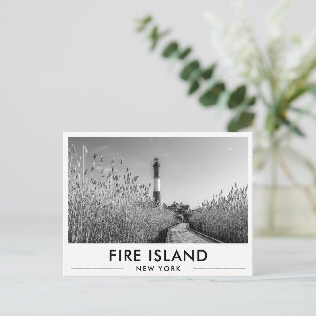 Fire Island Lighthouse New York Postcard (Standing Front)