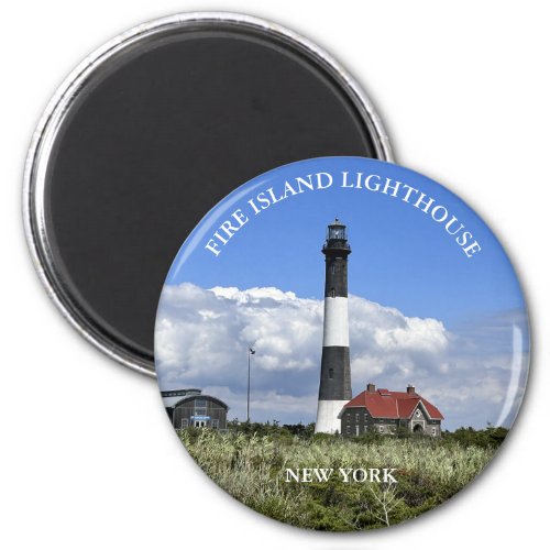 Fire Island Lighthouse New York Round Magnet 