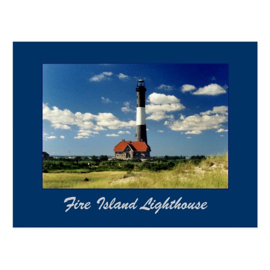 Fire Island Lighthouse Postcard Zazzle Com
