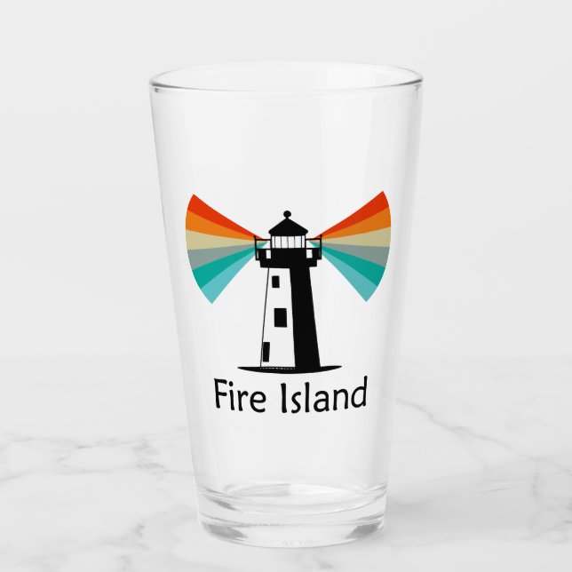 Fire Island Lighthouse Rainbow Glass (Front)