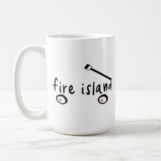 Fire Island Long Island NY wagon word summer vaca Coffee Mug