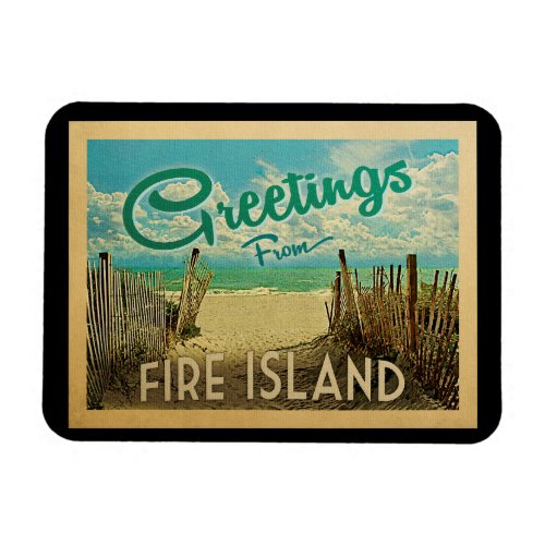 Fire Island Magnet Beach Vintage Travel