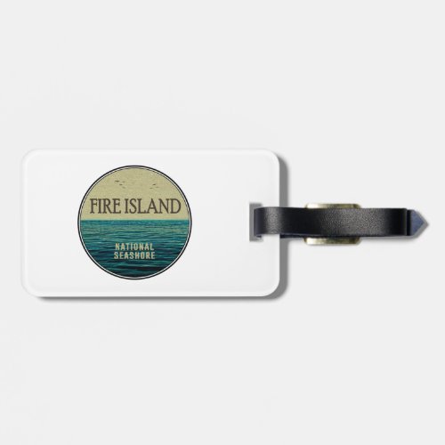 Fire Island National Seashore New York Ocean Birds Luggage Tag