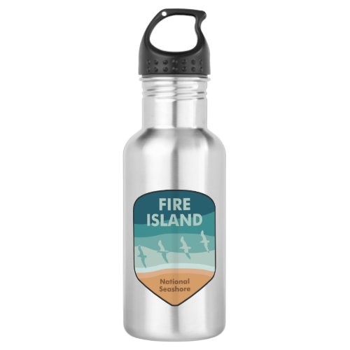 Fire Island National Seashore New York Seagulls Stainless Steel Water Bottle