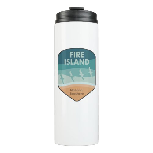 Fire Island National Seashore New York Seagulls Thermal Tumbler