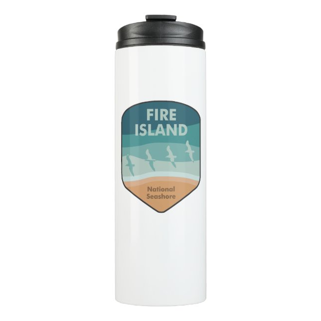 Fire Island National Seashore New York Seagulls Thermal Tumbler (Front)