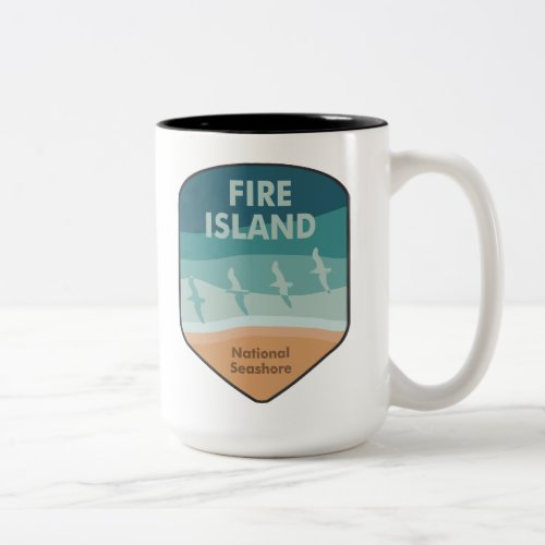 Fire Island National Seashore New York Seagulls Two_Tone Coffee Mug