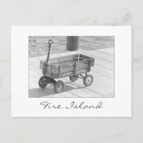 Fire Island Wagon Postcard