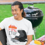 Fire It Up Flames & Grill Personalized  T-Shirt