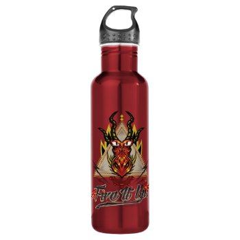 "fire It Up" Hookfang Tribal Emblem Stainless Steel Water Bottle by howtotrainyourdragon at Zazzle