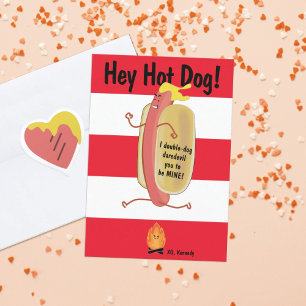 Fire Jumping Hot Kids School Valentine's Day Card